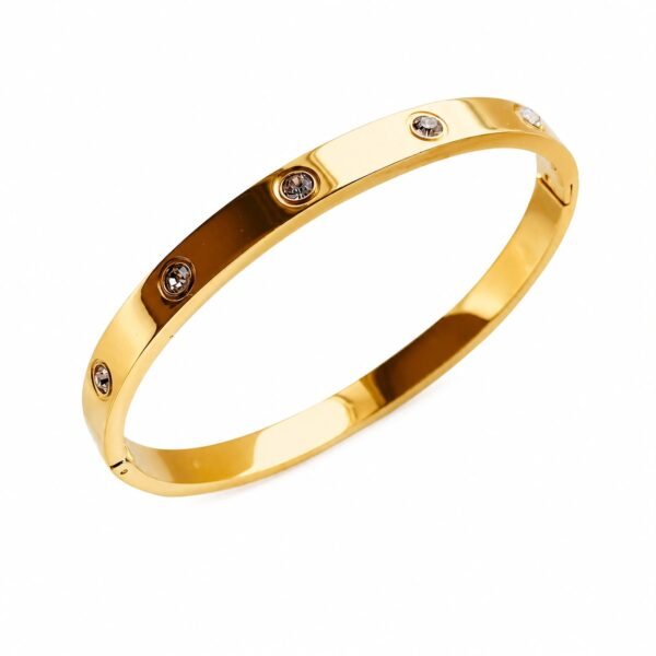 Crystal Gold Anti-Tarnish Bangle