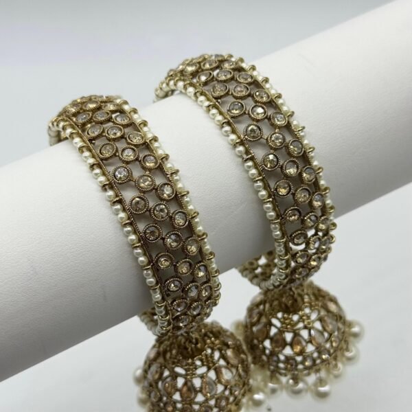Antique Pearl Jhumka Bangles
